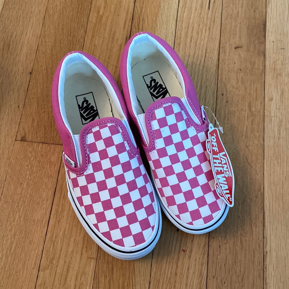 New in box vans classic slip-o checkerboard sneakers